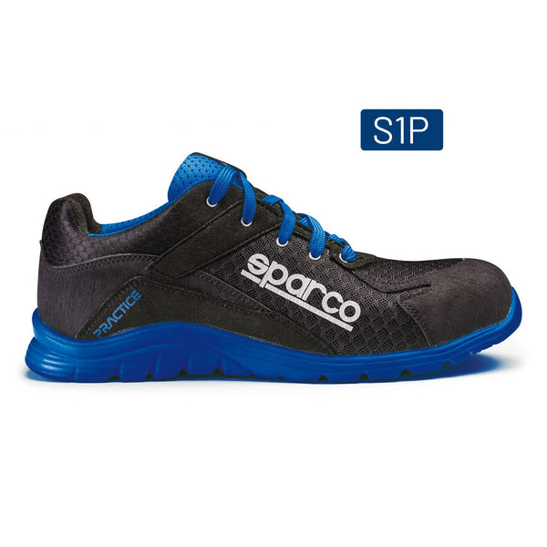 Sparco Practice Nelson Werkschoenen S1P ESD Unisex Zwart/Blauw