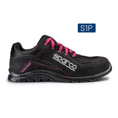 Sparco Practice Jody Werkschoenen S1P ESD Unisex Zwart/Fuchsia