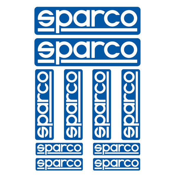Sparco Stickerset 10 Stuks Gestanst Accessoire - Zwart