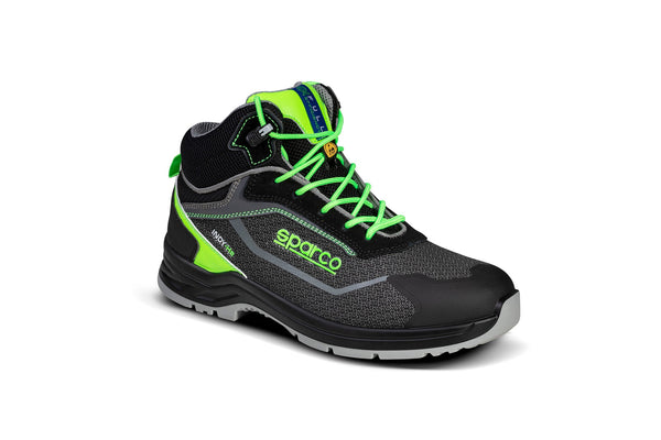 Sparco Werkschoenen S3 Indy-HE Ranger ESD Unisex Zwart/Groen