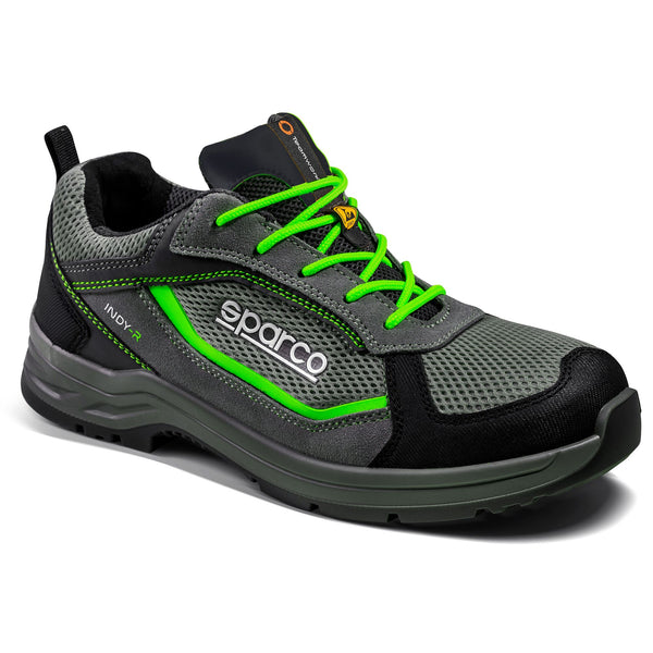 Sparco Werkschoenen S1PS Indy-R Sonoma ESD Unisex Grijs/Groen
