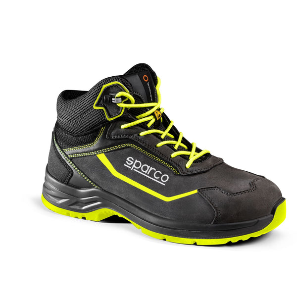 Sparco Werkschoenen S3S Indy-H Juri ESD Unisex Donkergrijs/Fluogeel