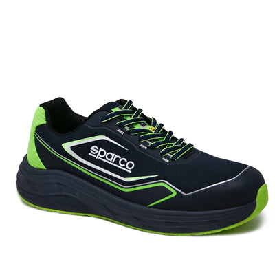 Sparco Werkschoenen S1PS Teamwork Willen ESD Sneaker Unisex Blauw/Fluogroen