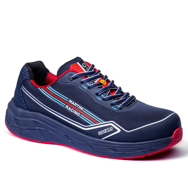 Sparco Martini Racing Werkschoenen S1PS ESD Sneaker Unisex Blauw/Rood