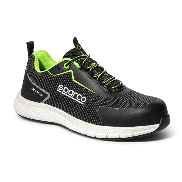 Sparco Werkschoenen S1PS Traction Yuki Unisex Zwart/Wit/Lichtblauw