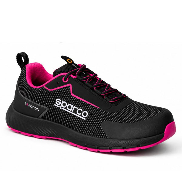 Sparco Dames Werkschoenen S1PS Traction Juliet Dames Zwart/Fuchsia