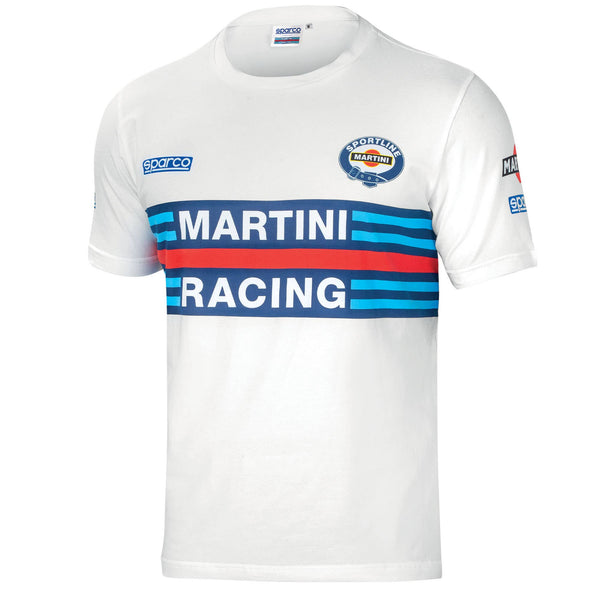 Sparco Martini Racing Martini Racing T-Shirt - Marineblauw/Wit/Zwart - Maat S-XXL