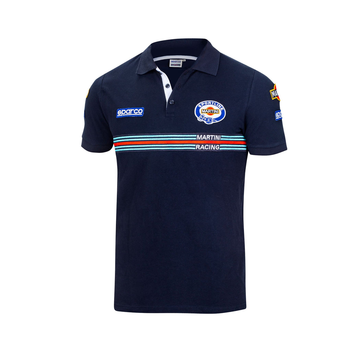 Sparco Polo Replica Martini Racing Poloshirt - Marineblauw