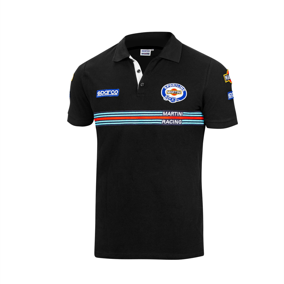 Sparco Polo Replica Martini Racing Poloshirt - Zwart