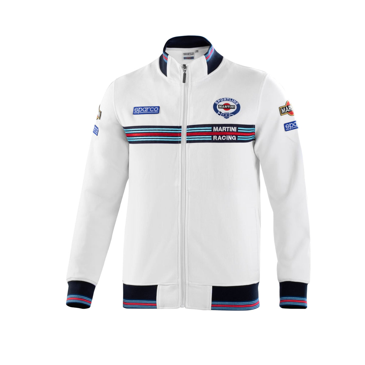 Sparco Full Zip Martini Racing Sweater - Wit