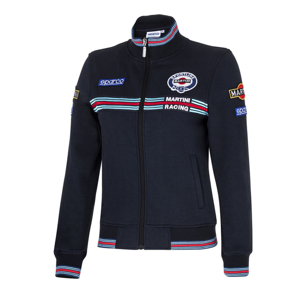 Sparco Martini Racing Full Zip Martini Racing Dames Vest - Marineblauw/Wit - Maat S-XXL