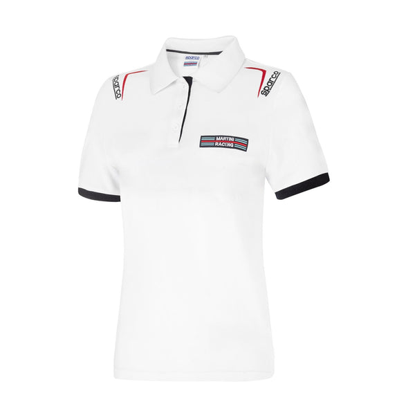 Sparco Martini Racing Dames Poloshirt - Wit