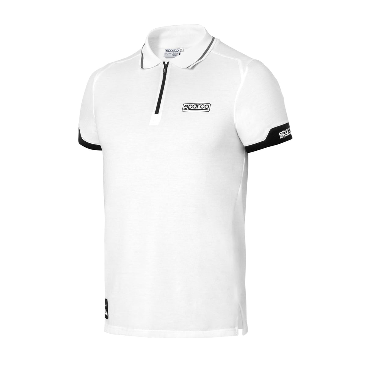 Sparco Polo Zip Poloshirt - Wit