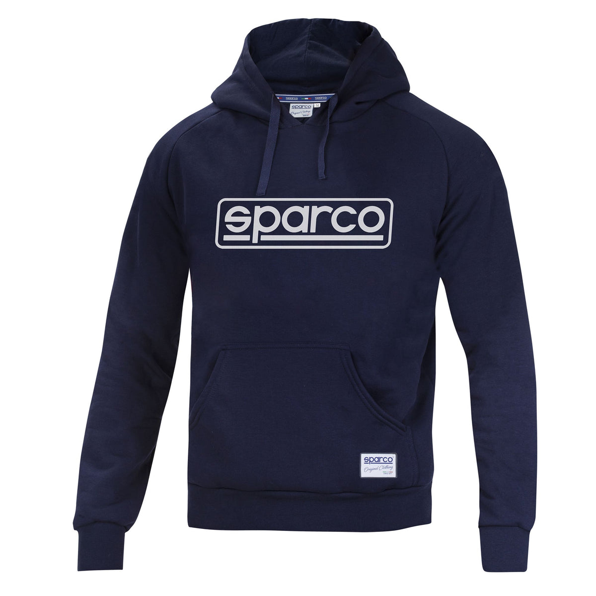 Sparco Frame Hoodie - Marineblauw/Zwart/Rood - Maat S-XXL