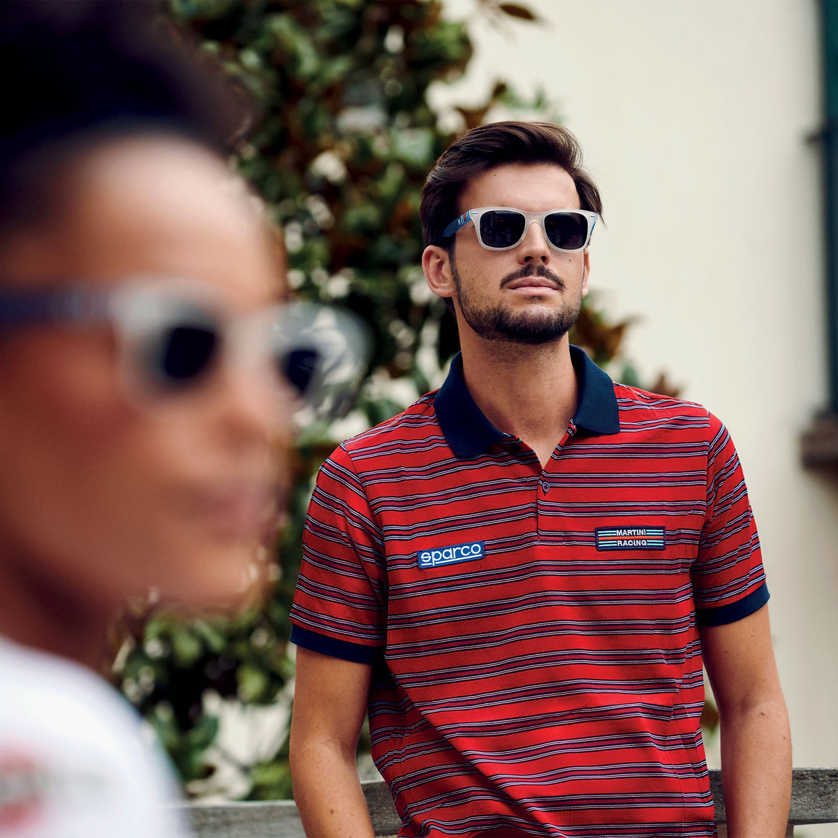 Sparco Martini Racing Replica Sportline Martini Racing Poloshirt - Rood/Wit - Maat S-XXL