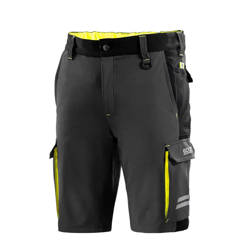Sparco Korte Werkbroek TECH Grijs/Geel