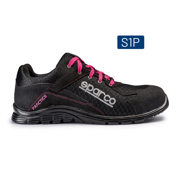 Sparco Practice Jody Werkschoenen S1P ESD Unisex Zwart/Fuchsia