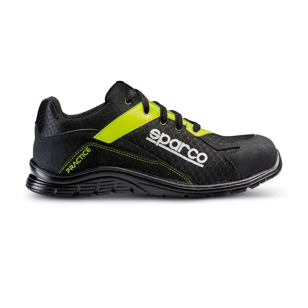 Sparco Practice Jos Werkschoenen S1P ESD Unisex Zwart/Fluogeel
