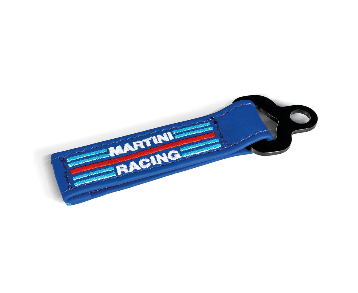 Sparco Martini Racing Leer Sleutelhanger - Lichtblauw