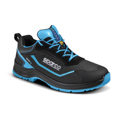 Sparco Werkschoenen S3 Indy-E Aster ESD Unisex Zwart/Lichtblauw