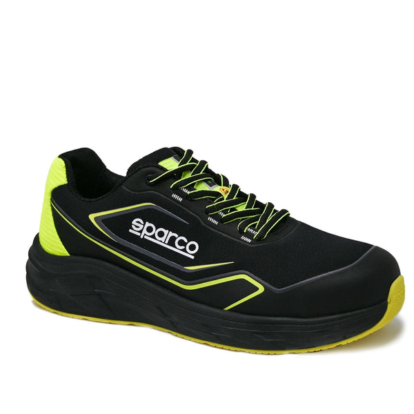 Sparco Werkschoenen S1PS Teamwork Luton ESD Sneaker Unisex Zwart/Fluogroen