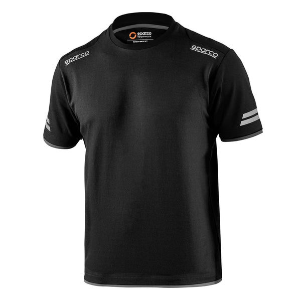 Sparco Tech Tucson T-Shirt - Zwart/Grijs/Marineblauw