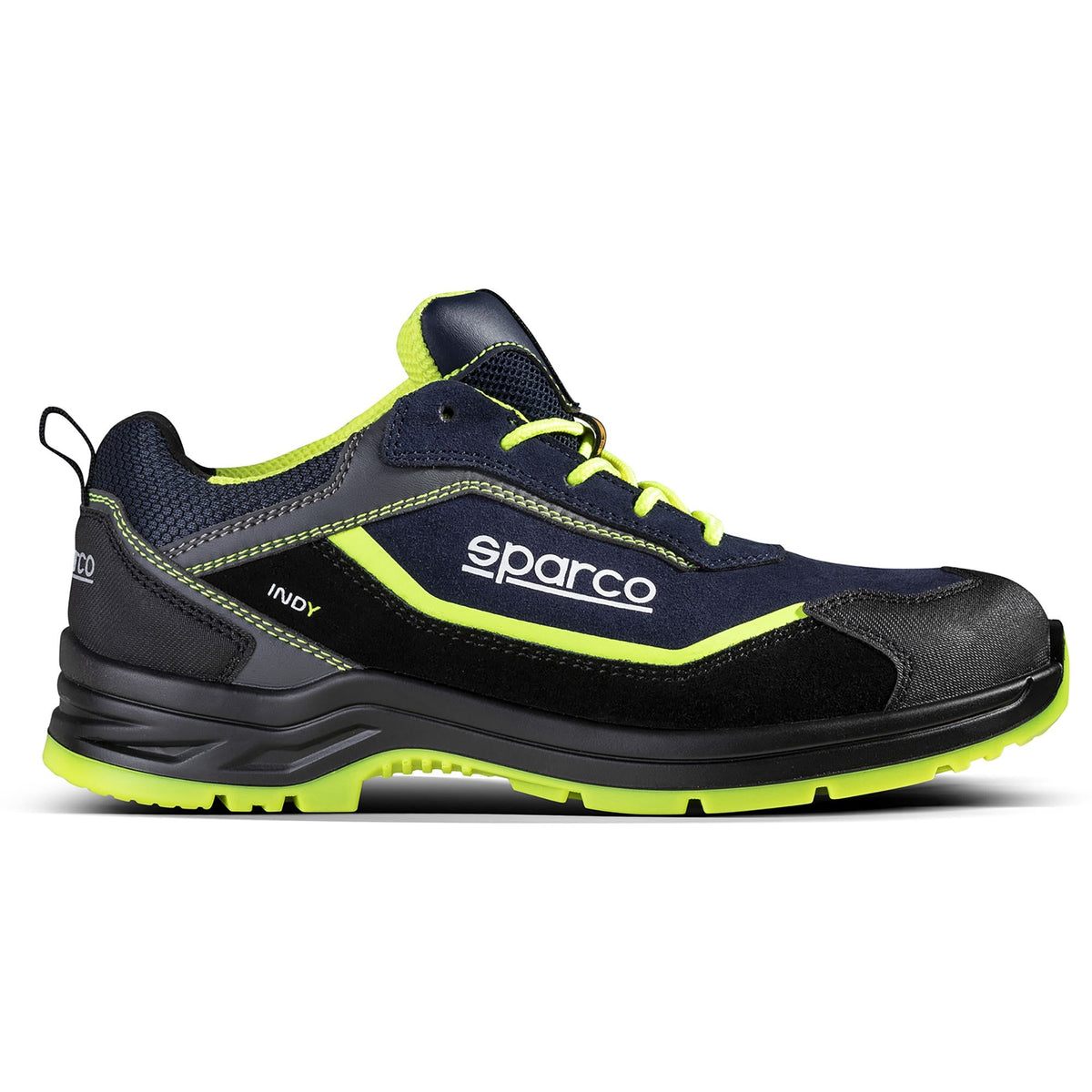 Sparco Werkschoenen S3 Indy Baltimora ESD Unisex Marineblauw/Fluogeel