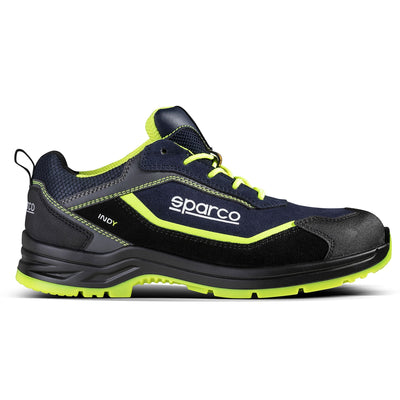 Sparco Werkschoenen S3 Indy Baltimora ESD Unisex Marineblauw/Fluogeel