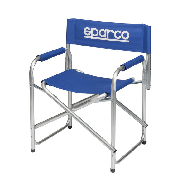 Sparco Regisseursstoel Aluminium Bureaustoel - Zwart