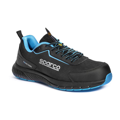 Sparco Werkschoenen S3S Traction Takuma Unisex Zwart/Lichtblauw