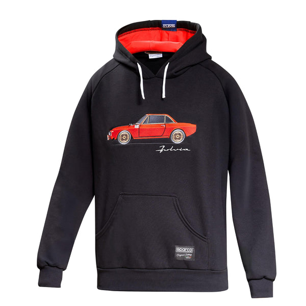 Sparco Lancia HF Fulvia Hoodie - Zwart