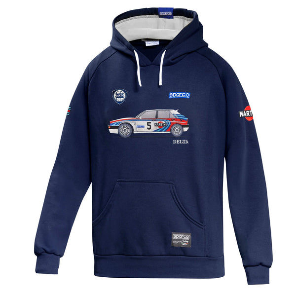 Sparco Martini Racing Lancia Martini Delta Hoodie - Marineblauw