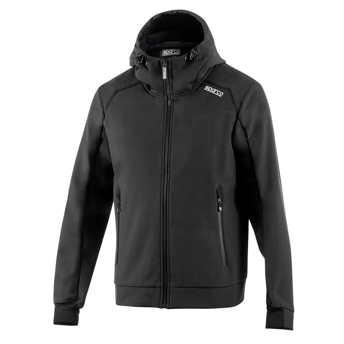Sparco SL Hooded Softshell Jas - Zwart