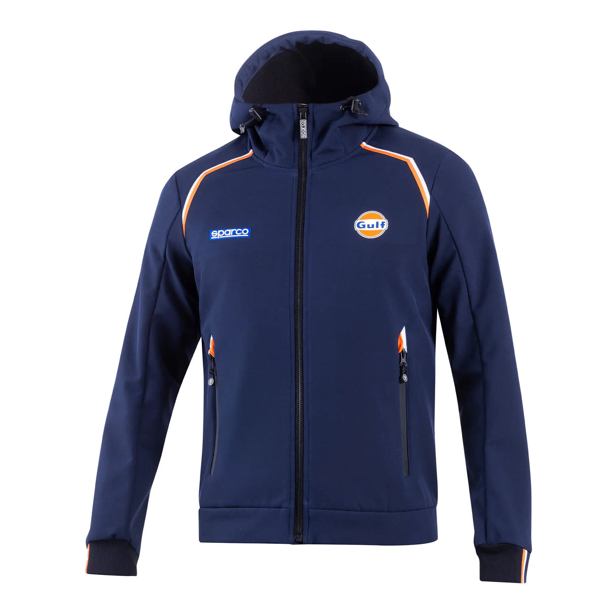 Sparco Gulf Gulf SL Softshell Jas met Capuchon Softshell Jas - Zwart - Maat S-XXL