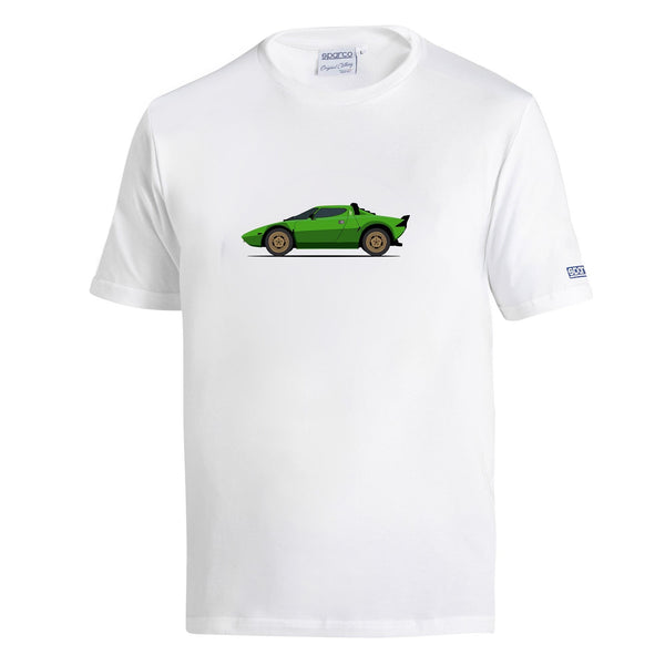 Sparco Lancia HF Groep 4 T-Shirt - Wit