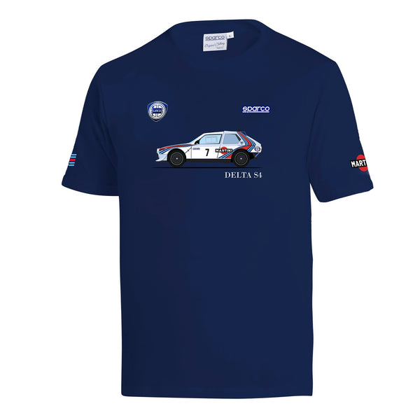 Sparco Martini Racing Lancia Martini 037 T-Shirt - Marineblauw