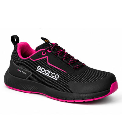 Sparco Dames Werkschoenen S1PS Traction Juliet Dames Zwart/Fuchsia