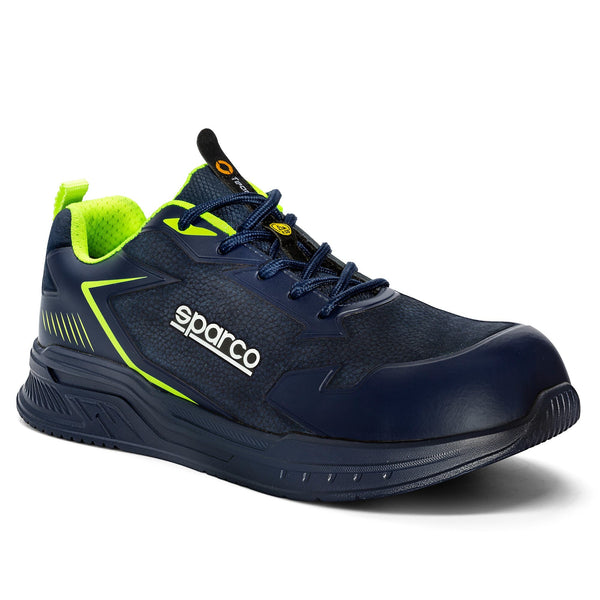 Sparco Werkschoenen S3S Turbo Snap ESD Nubuck Unisex Marineblauw/Lichtblauw