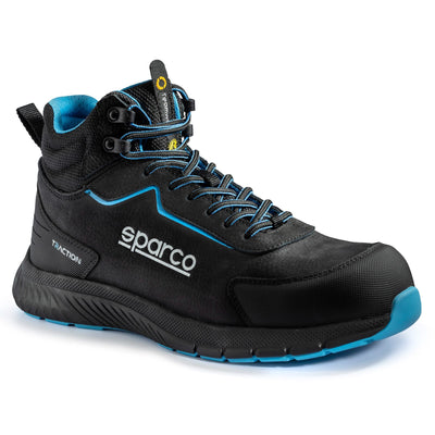 Sparco Werkschoenen S3S Traction-H Kamui Unisex Zwart/Lichtblauw