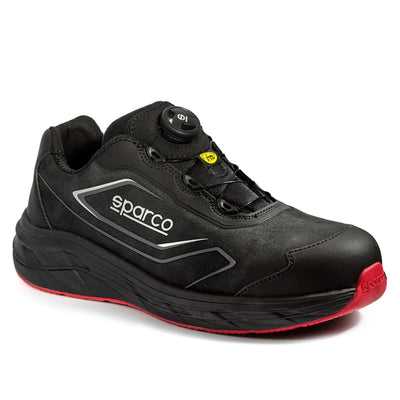 Sparco Werkschoenen S3S Teamwork Wankel Draaisluiting Unisex Zwart/Rood